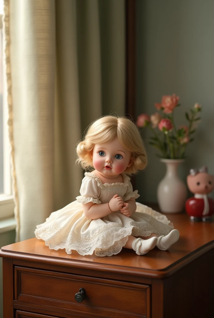 Beautifully Doll on drawer