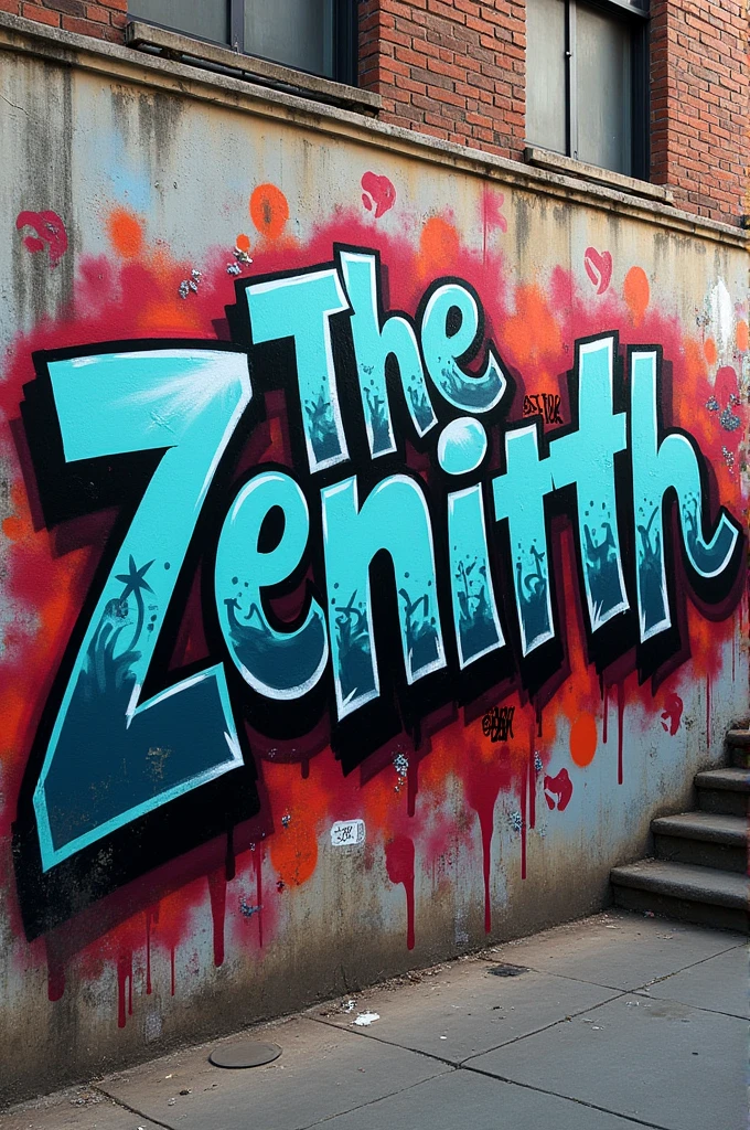 Um grafite com o nome THEZENITH 