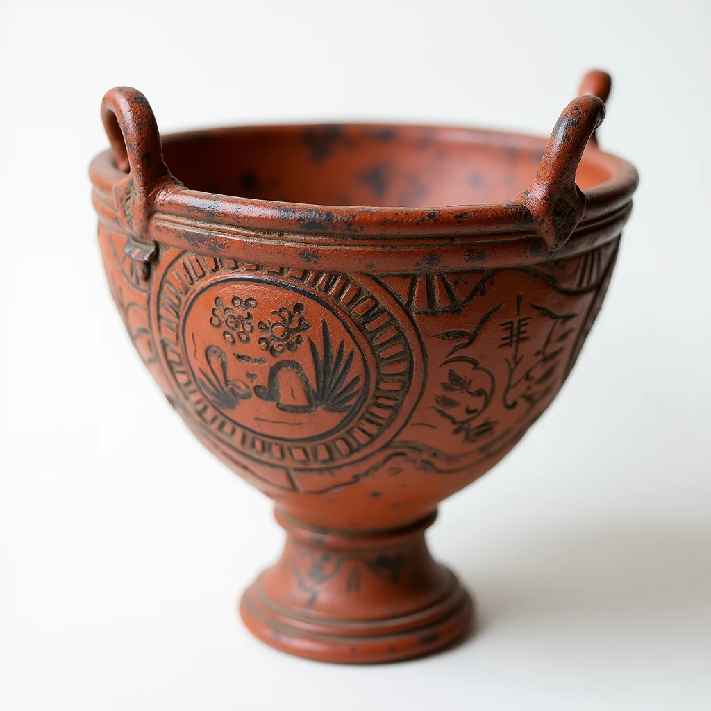 The world's oldest art is nearing completion, Jomon pottery is fired in a kiln, engulfed in flames, Please take a close look at the Jomon pottery that has been burned red by the flames, Realistic photos, (Close-up to pottery:1.2), (Burning flame background:1.4),
(no white background:1.4), (Inside the kiln:1.2),