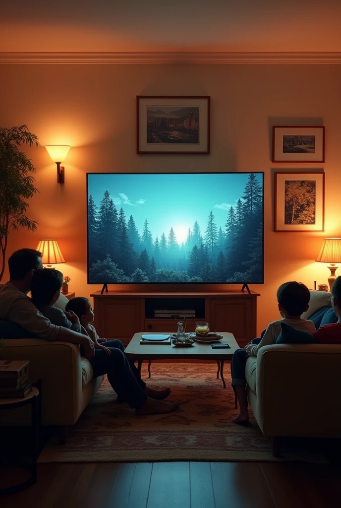 Living room with a on tv