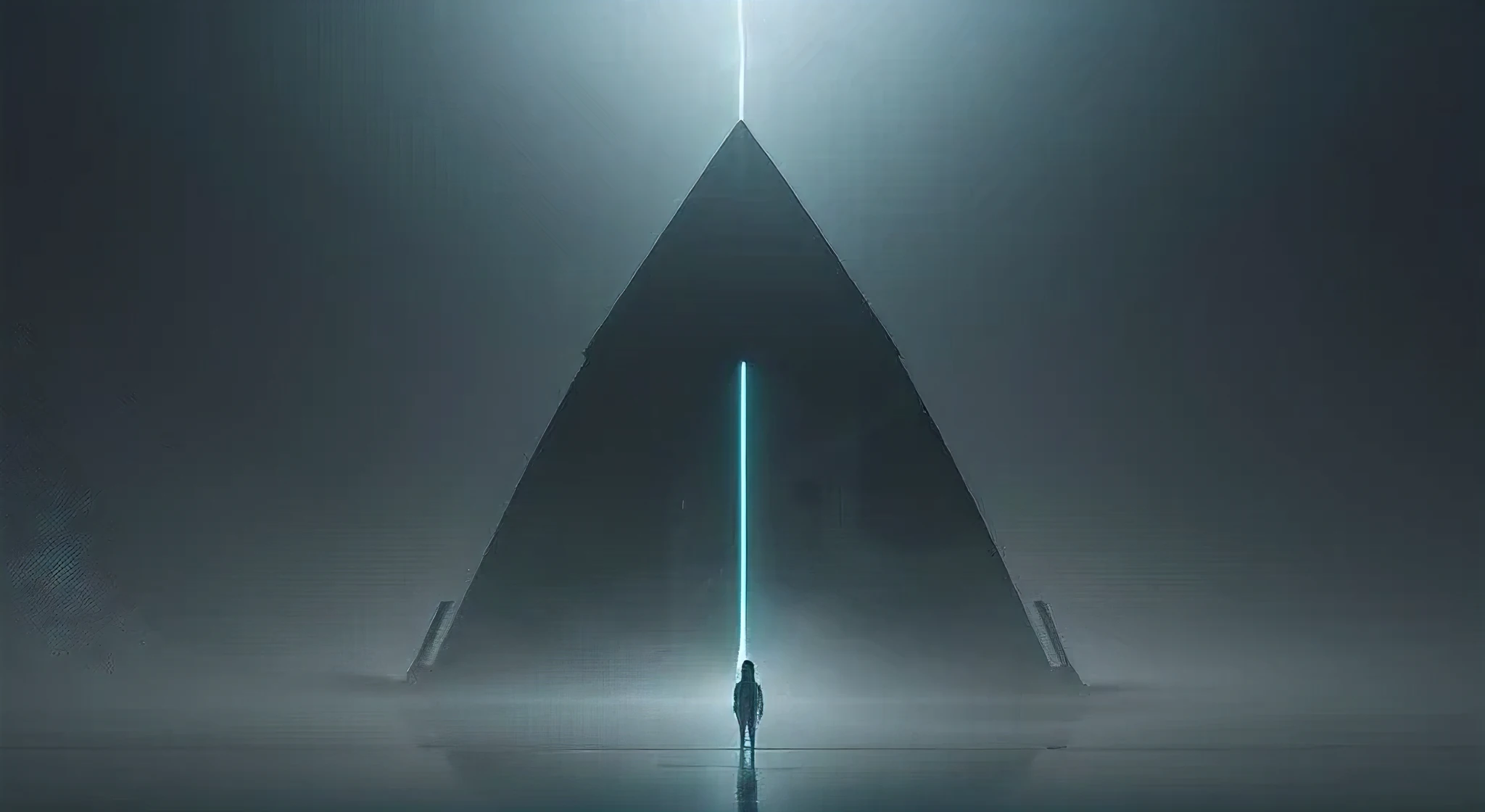 loneliness and hard fog, futuristic elements