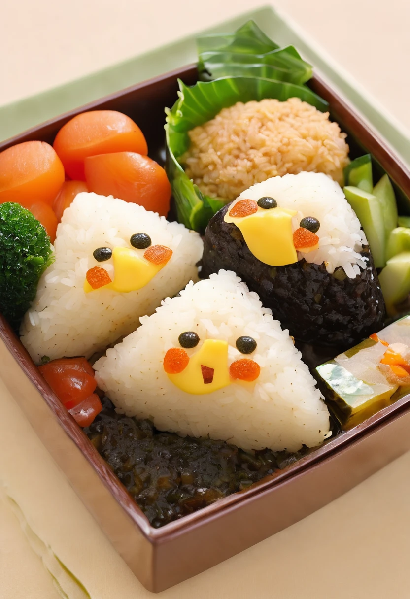 Triangular rice balls、Bento