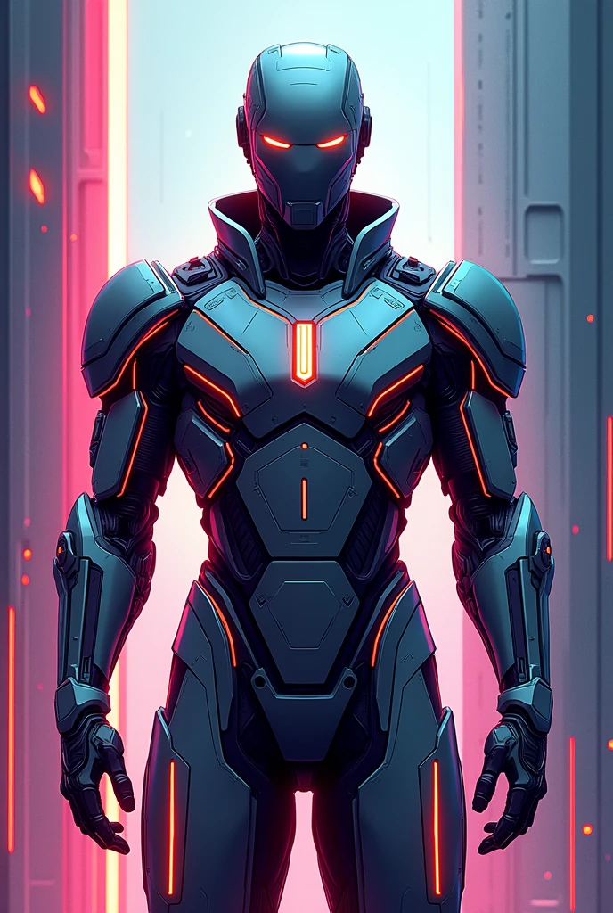 Image of iro man for notebook cover with the words SEBASTIÁN ÁVILA 