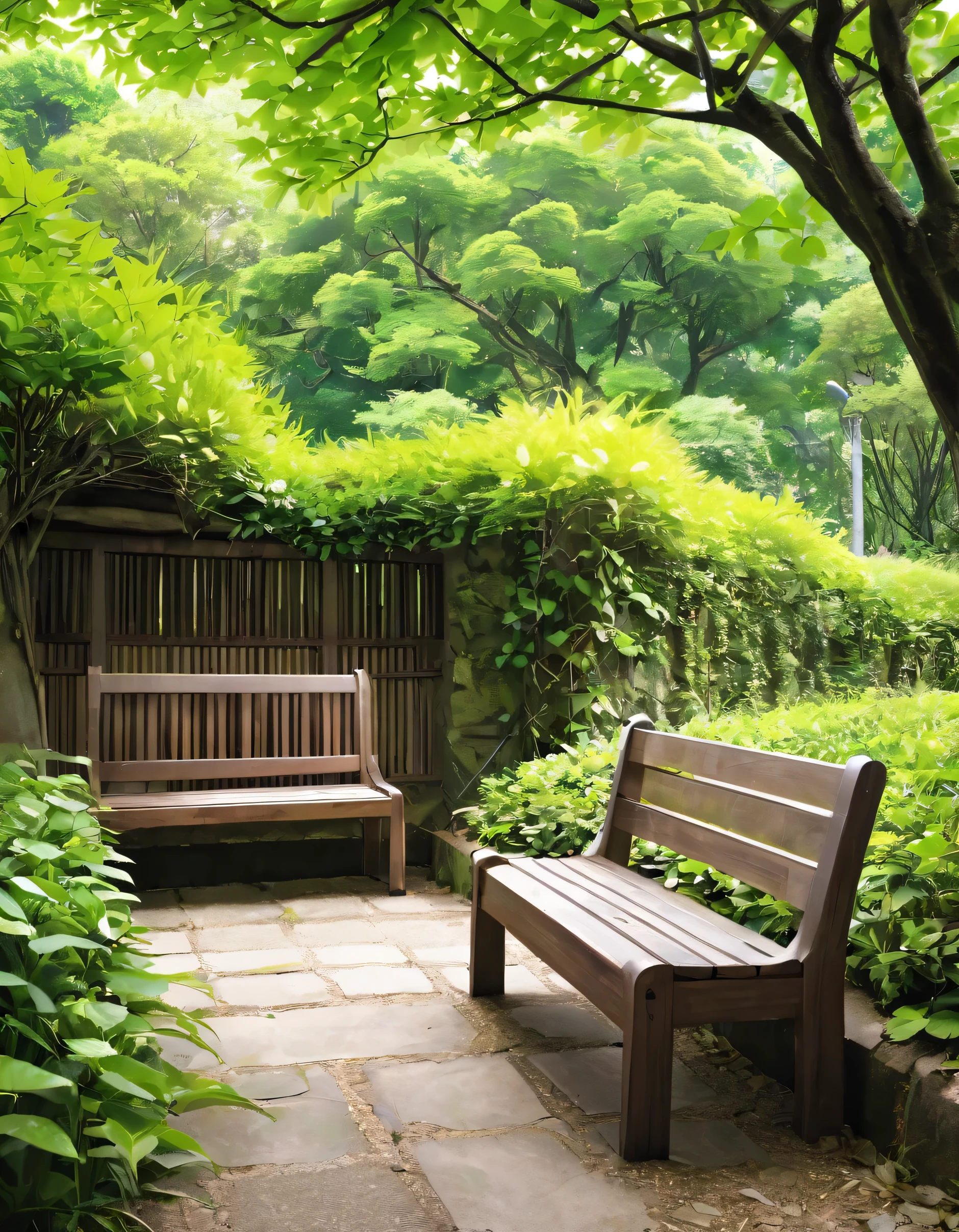 Only rural scenes、Two-seater bench