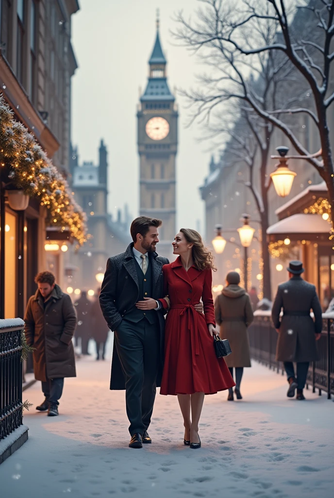 London with baraf with men and women loves alone