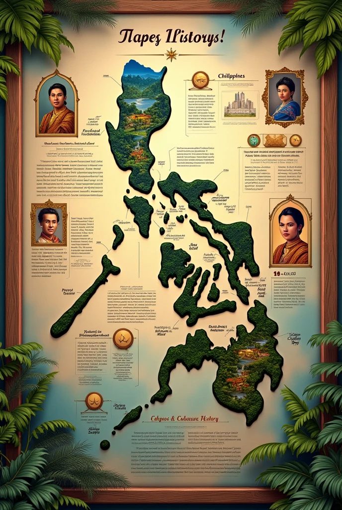 Filipino history bulletin board for school
