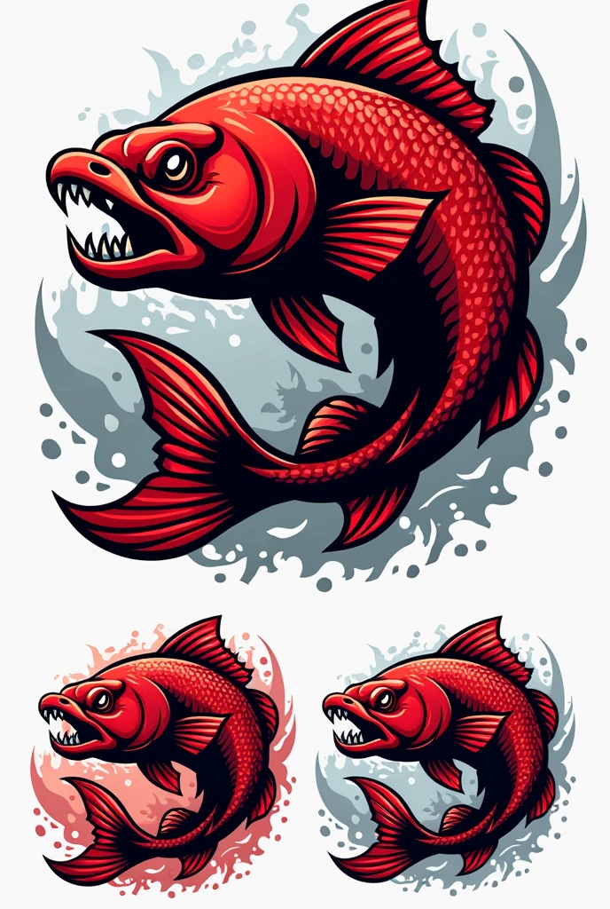 Football logos called red piranhas