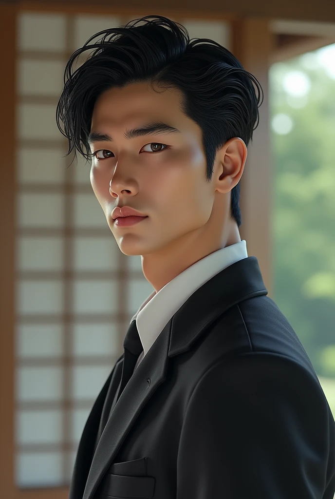 Japanese man in his 30s handsome
