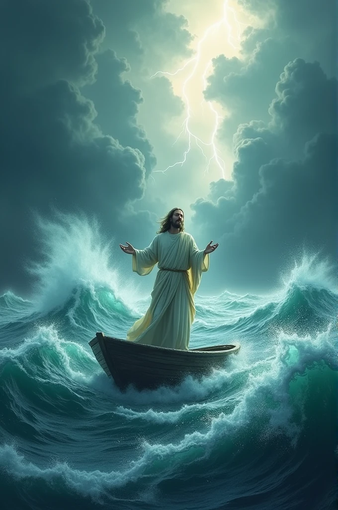 Jesus calming the storm animation