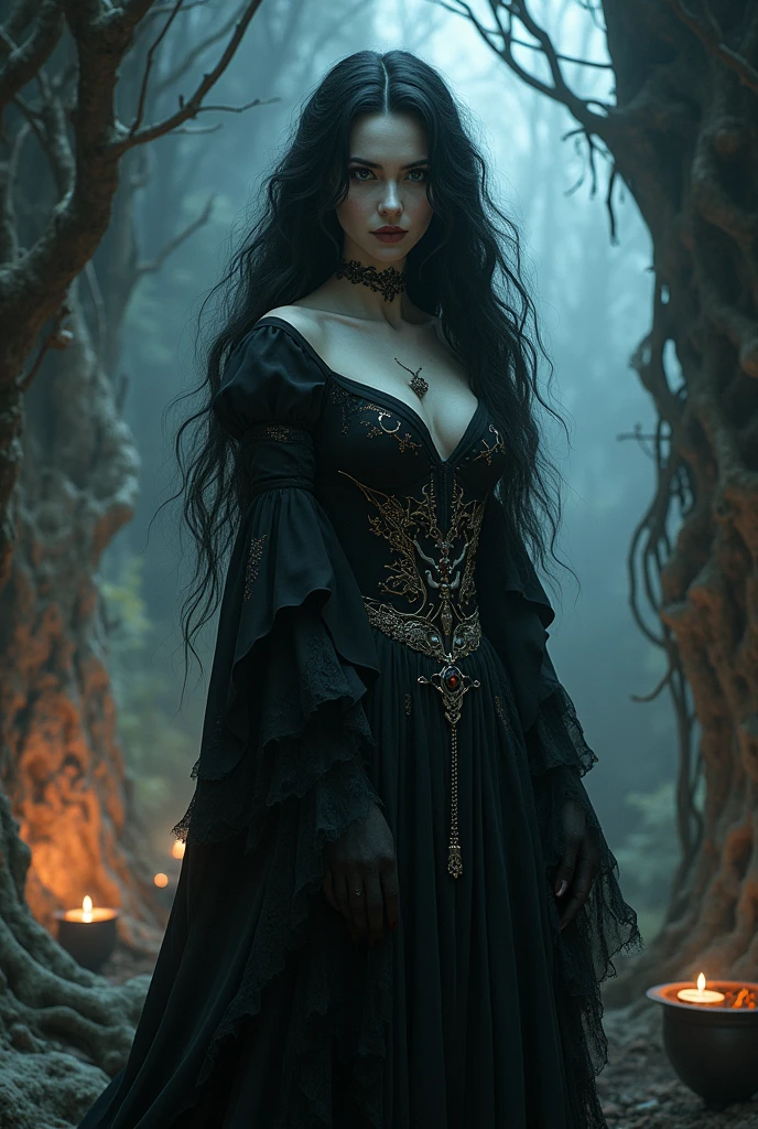 Witch and beautiful, but evil.