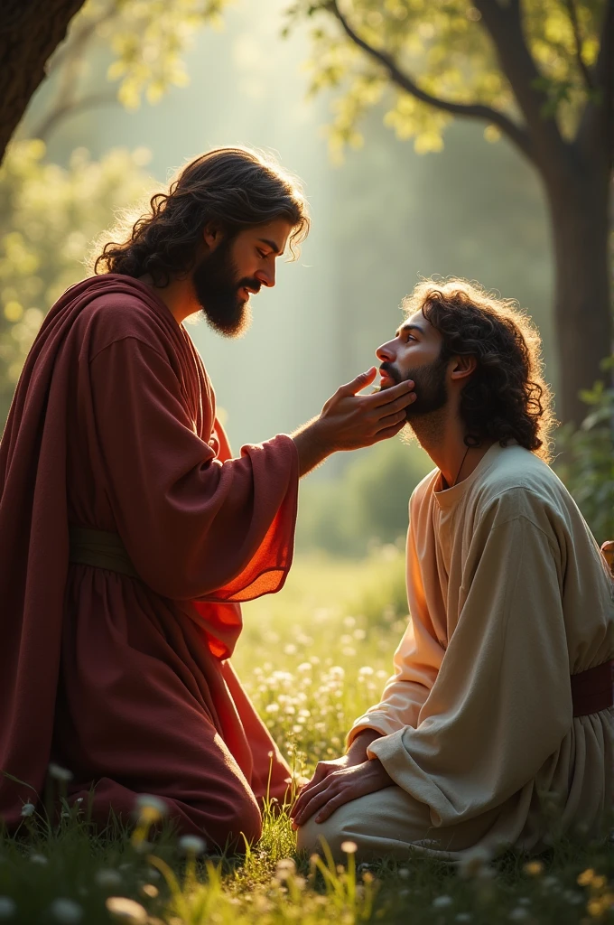 Jesus healing blind