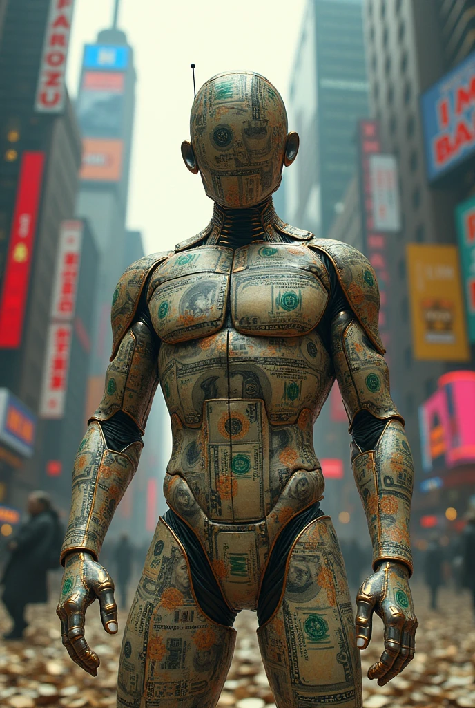 Money with humanbody
