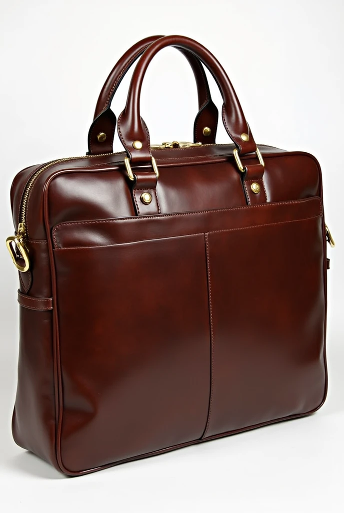 Show me the classic bag for men, With brown leather, But with a leather folder for documents