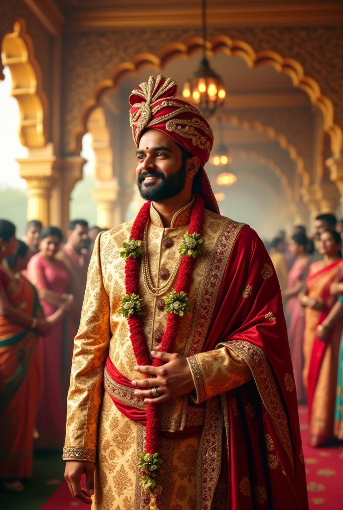 Imagine actor Vijay was wedding dress 
