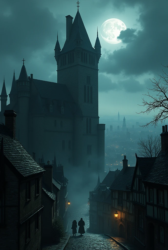There medieval Toronto in dark and mysterious castle