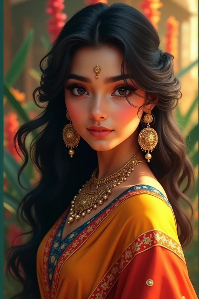 Create a beautiful Indian girl