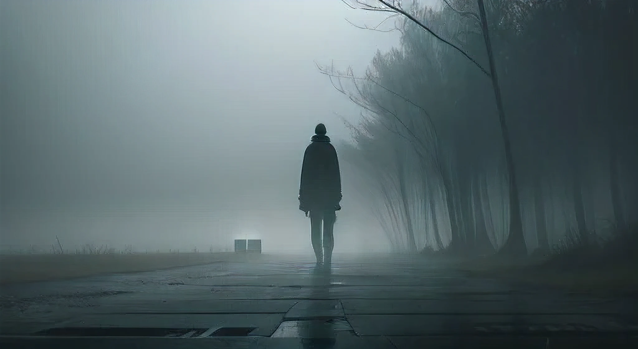 loneliness and hard fog, weird elements