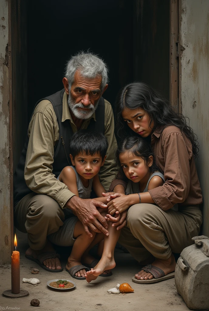 A poor family