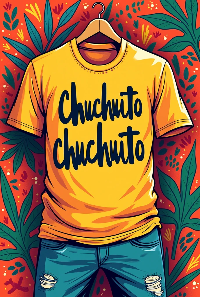 T-shirt design with the word "chuchuito"