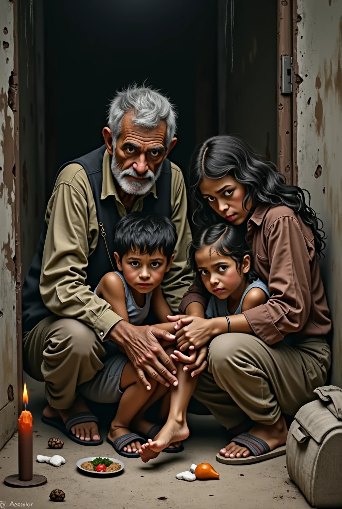 A poor family