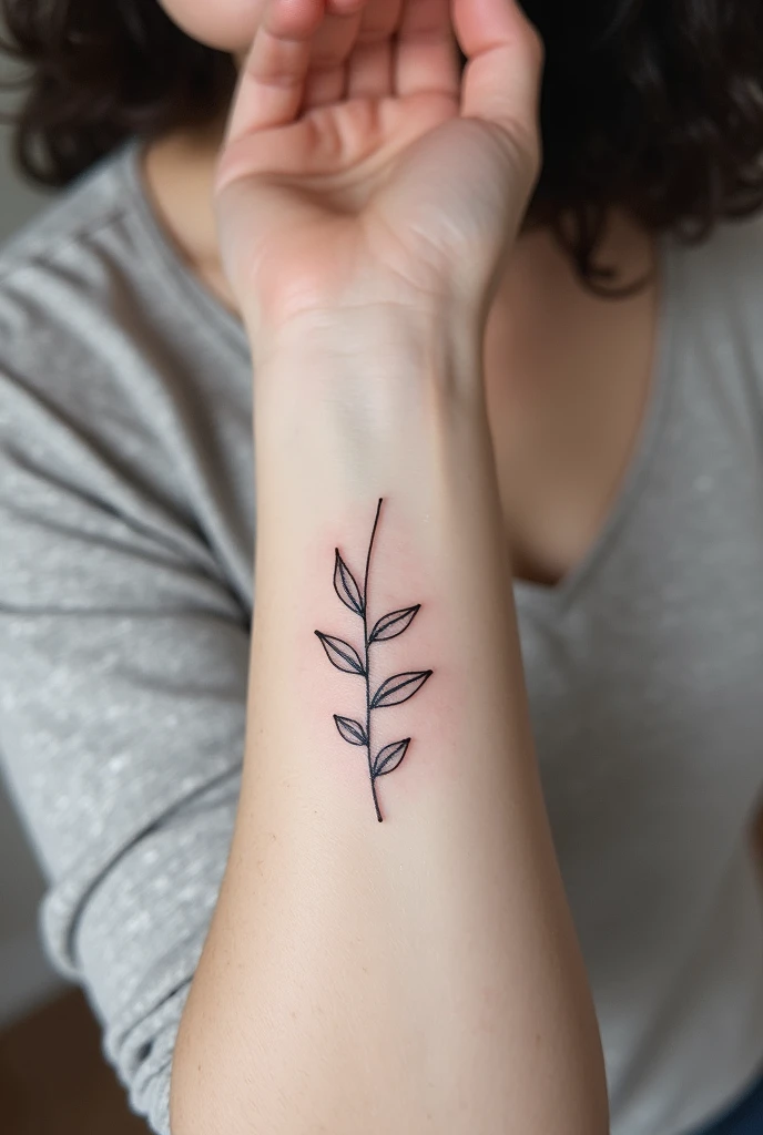 Very small black and white tattoo that means growing up 