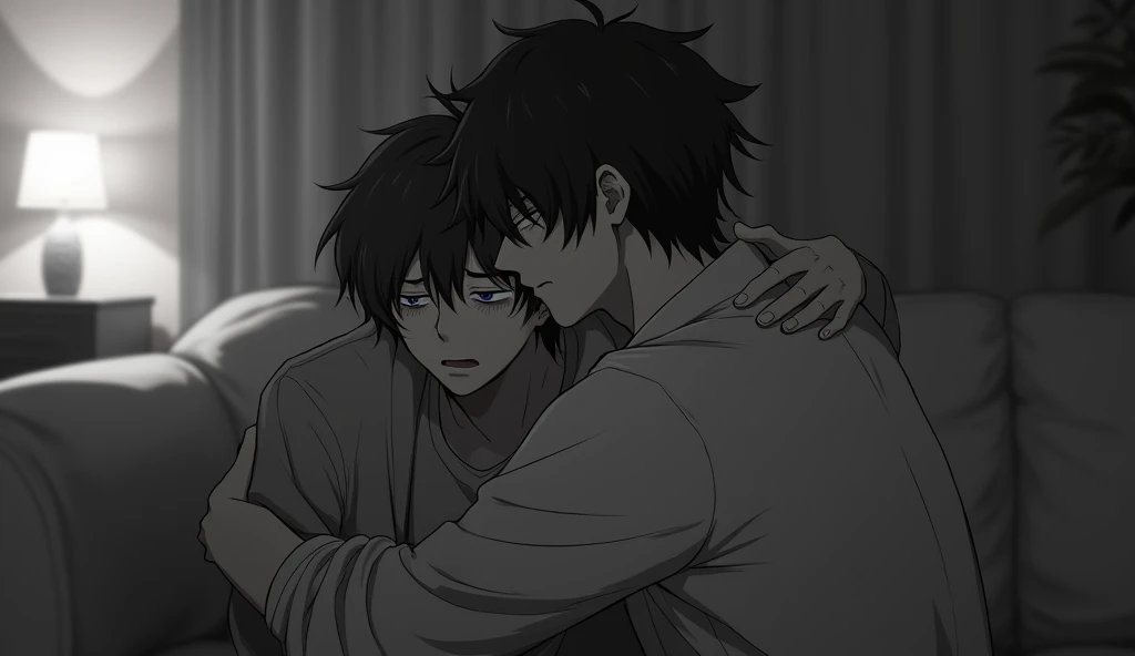 Sirius Black and Remus lupine fanart teenager hugging