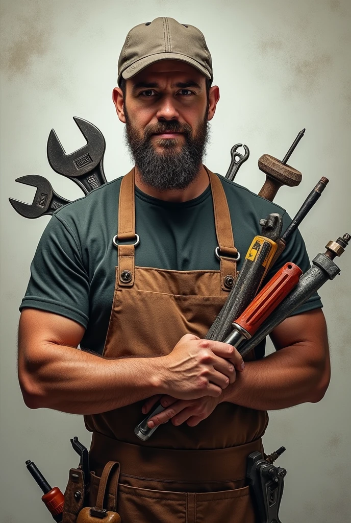 Create a profile picture for a tool seller on Mercado Livre with the name Master Tools