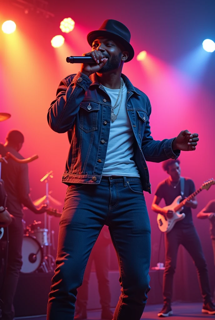 R, a foreign black man singing danceable songs&B-Funk Singer
