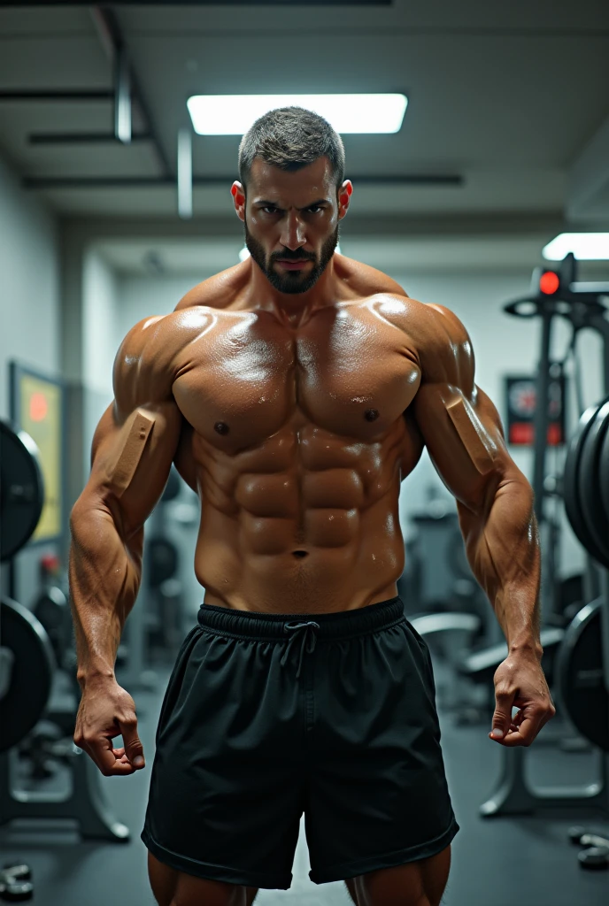Man man at the gym