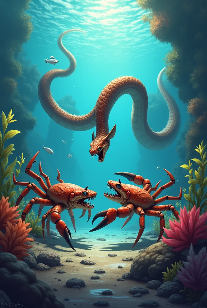 Snake and Crab