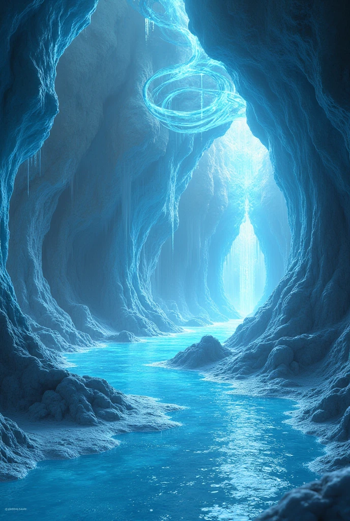 A tunnel made of water, fantasy