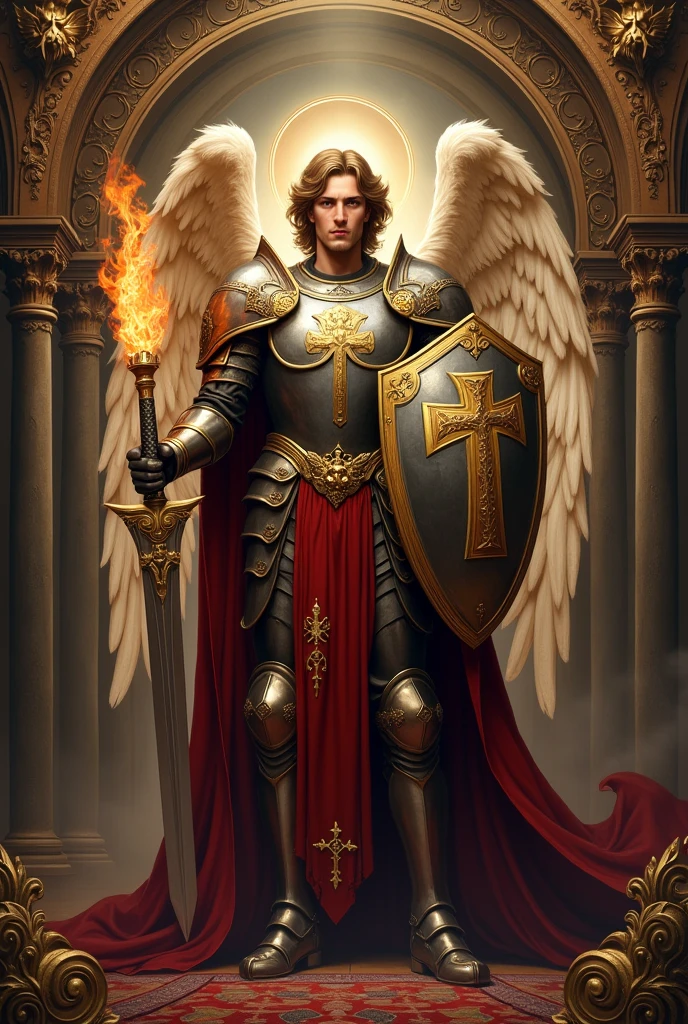 Image portrait tiles Saint Michael the Archangel