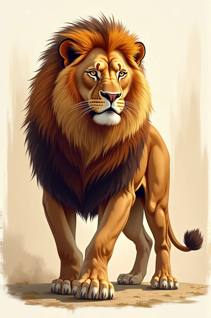 I want an image of a lion for my brand : LionStride