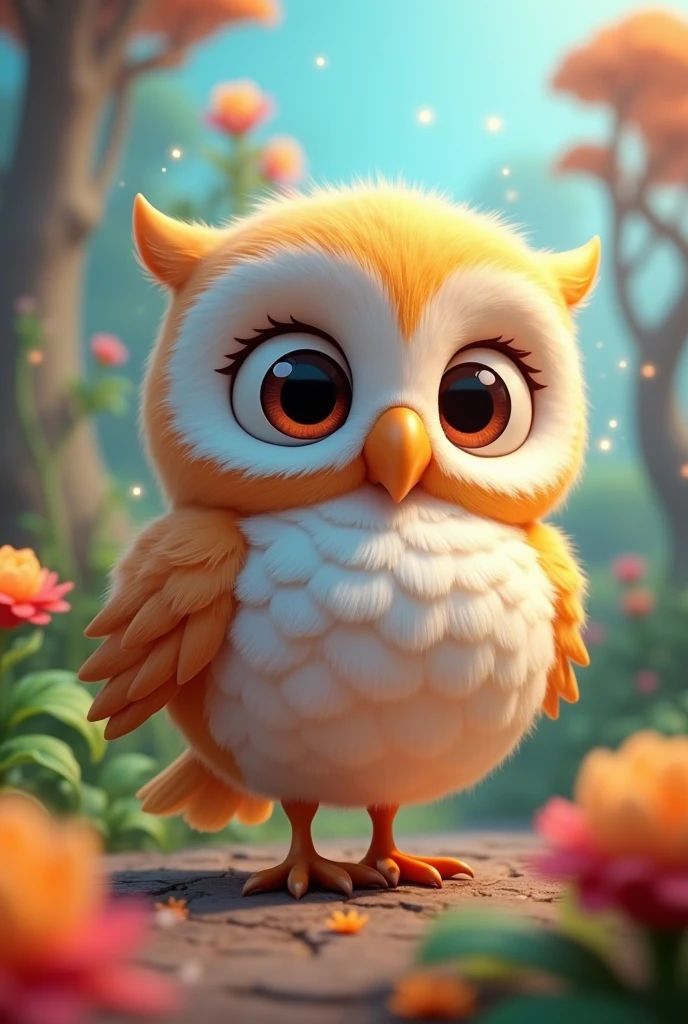    3d cartoon owl