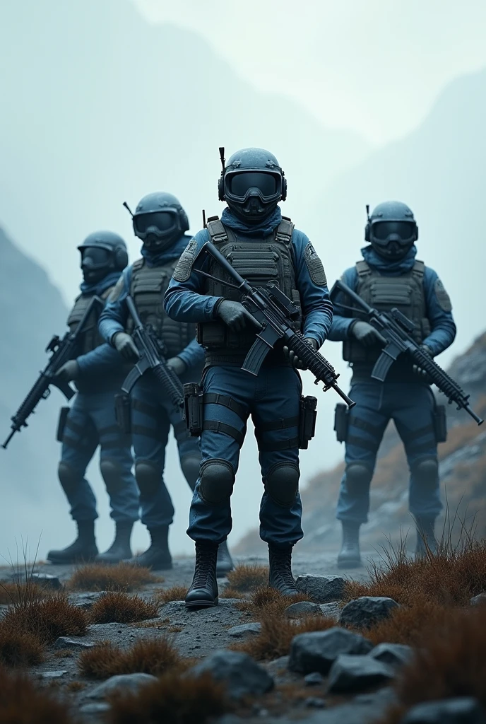 pubg blue set