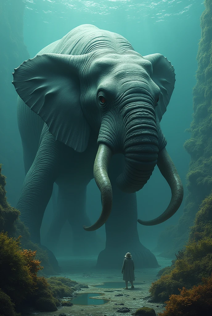 Wale with colab elephant, monster wale