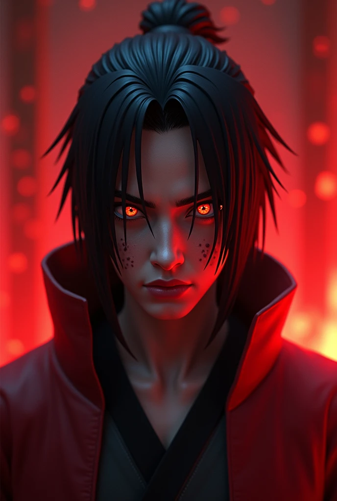 the redish background and 
Hitachi uchiha 3D 4K