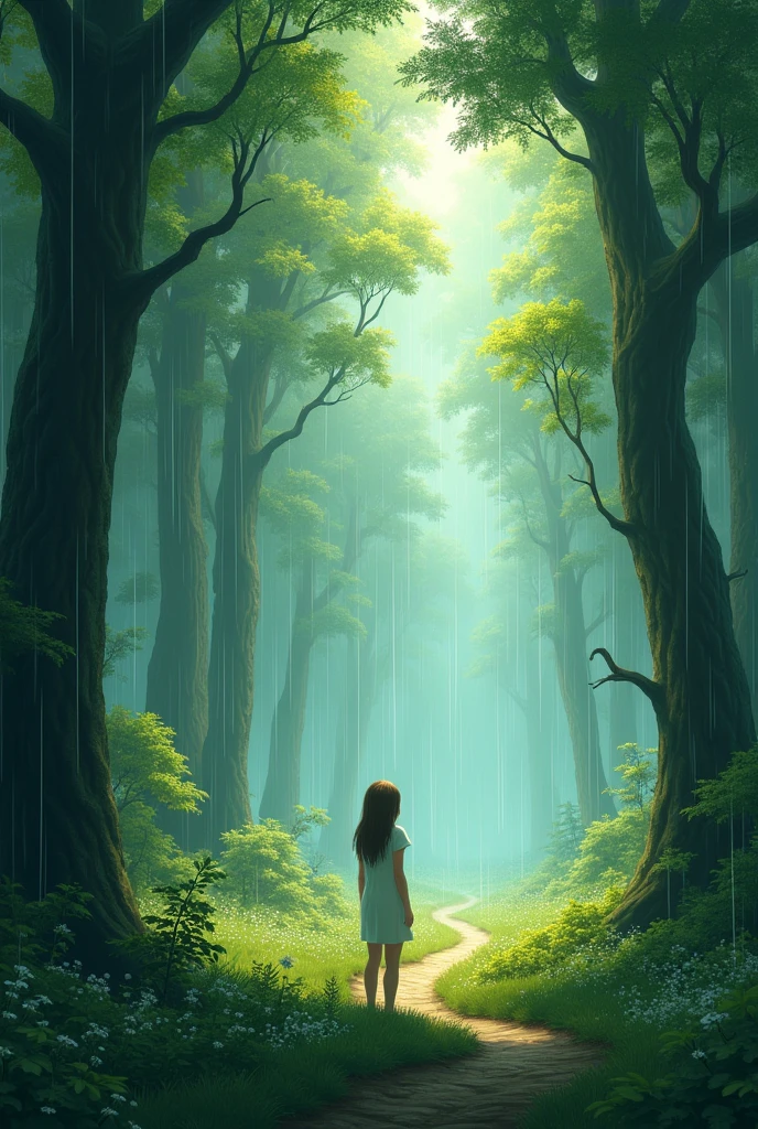 forest nature rain Light Happiness