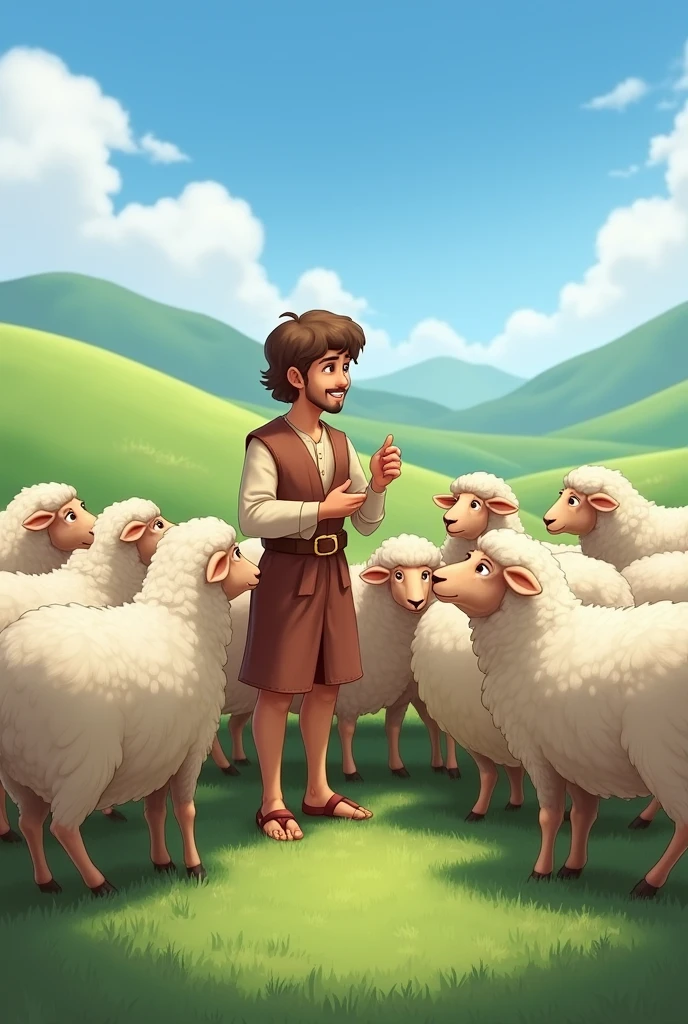 Talking to the sheep