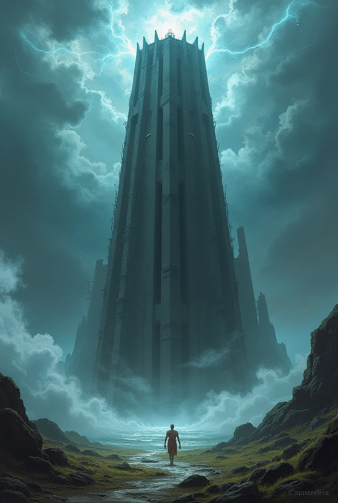“Wind Tower” Strong winds and storms swirled around the tower, as if it was protecting some secret hidden within.