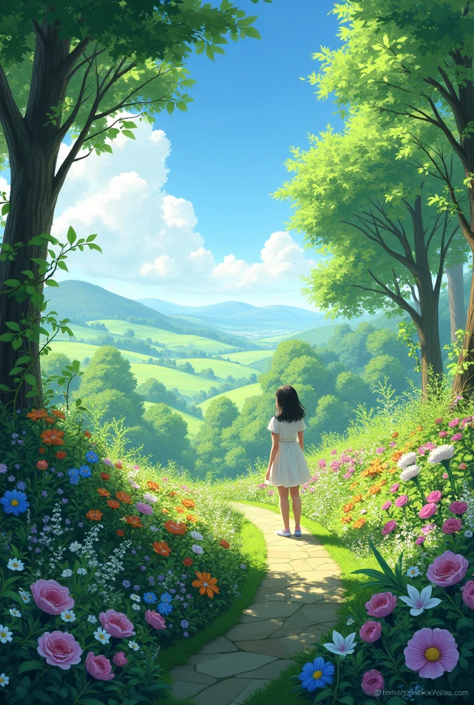 a beautiful garden