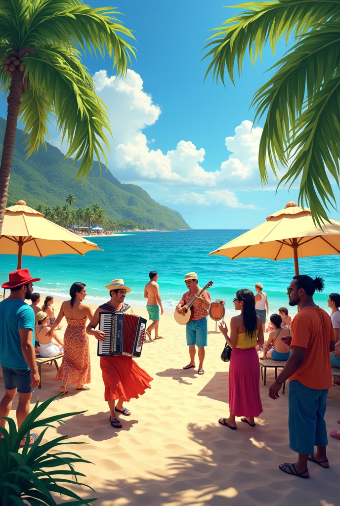 Welcome to Barranquilla and thank you for the beach landscape and vallenato instruments 
