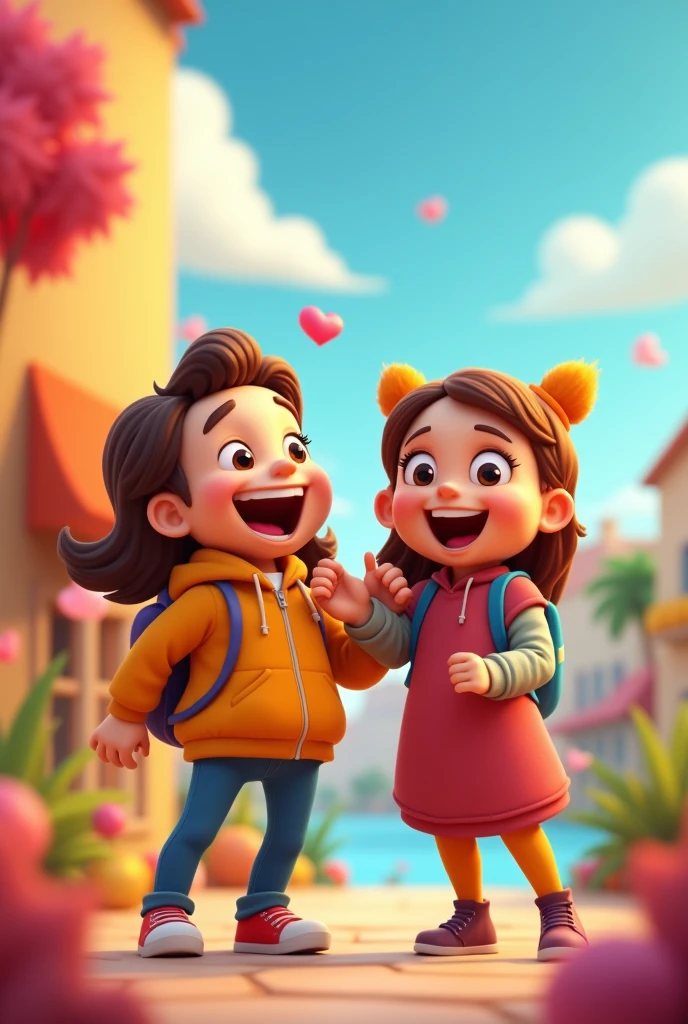 social media ads featuring two animated friends sharing exciting news. With Seart, you can design ad visuals that truly capture the essence of engaging conversations, making your content more relatable and captivating."
