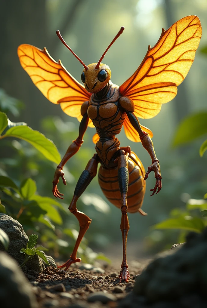 Winged soldier male honeypot ant.