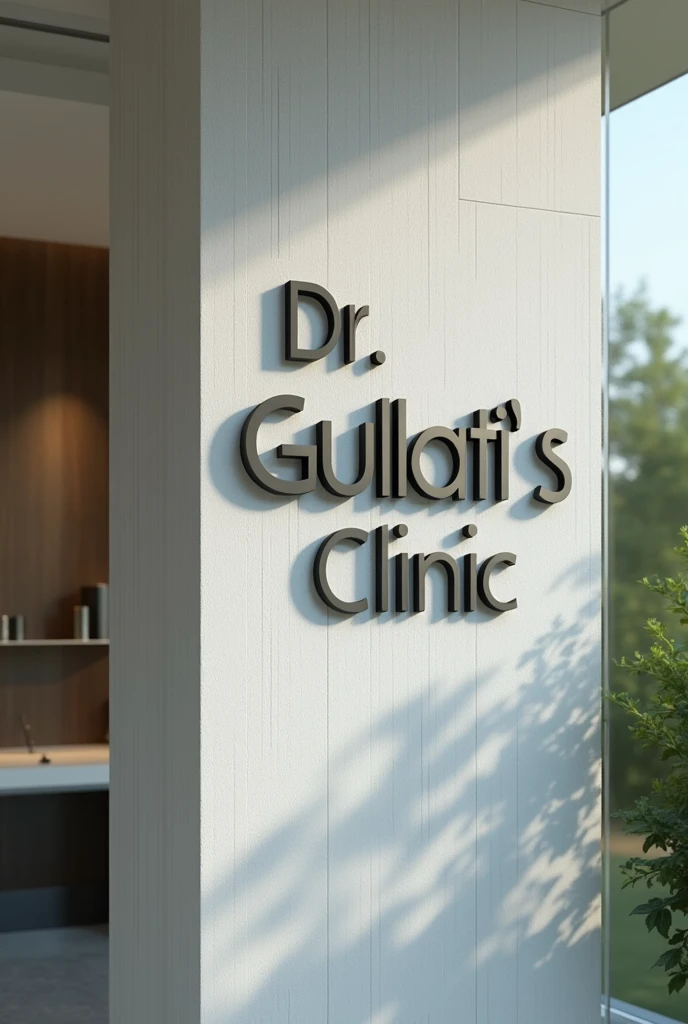 I want a clinic board with name of dr gulatis clinic