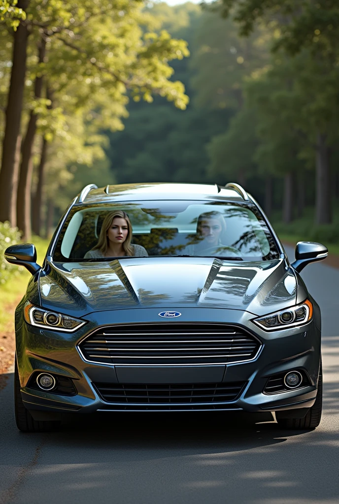 Ford Mondeo MK4 wagon with a beautiful woman inside it