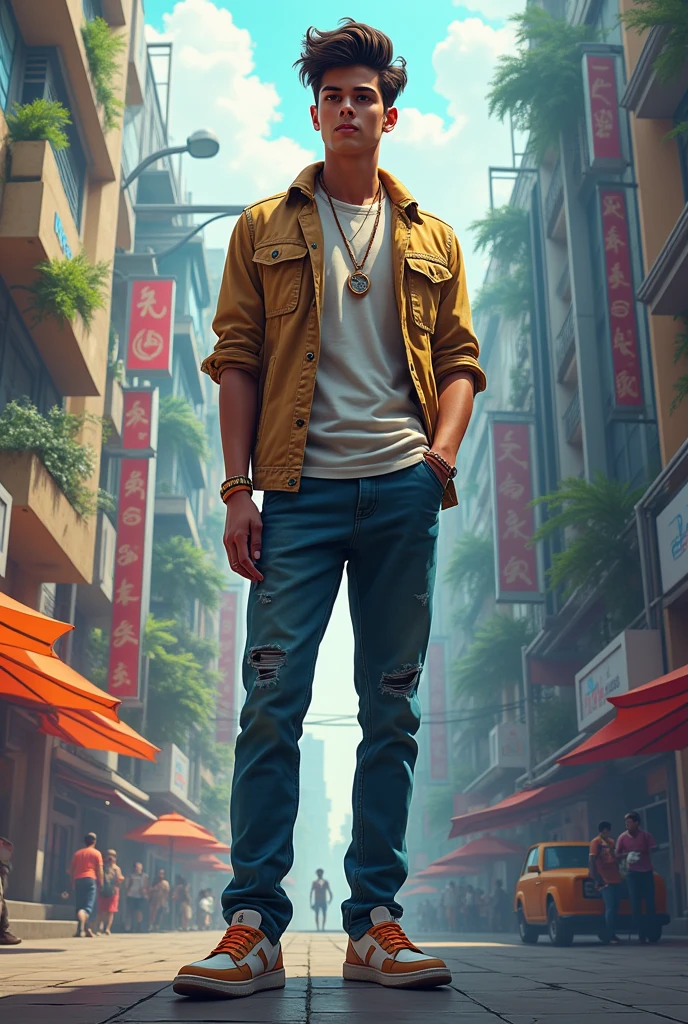 Young mordern arrogant bengali teneger boy