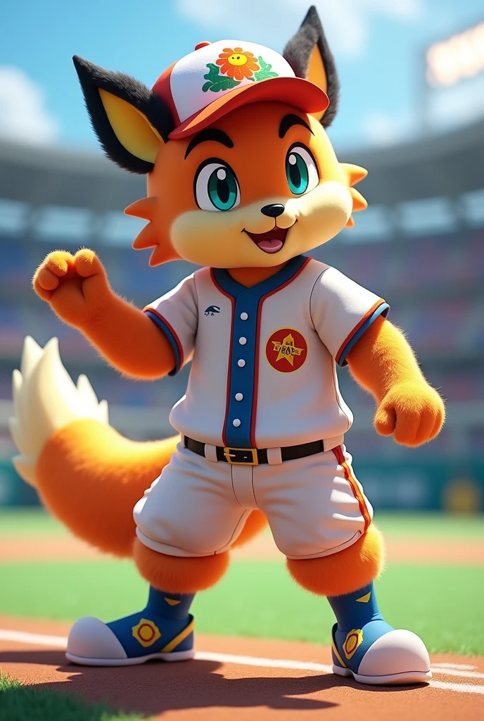 Furry male amirhossein ajorloo pokemon sun and moon fursuit mascot baseball style
