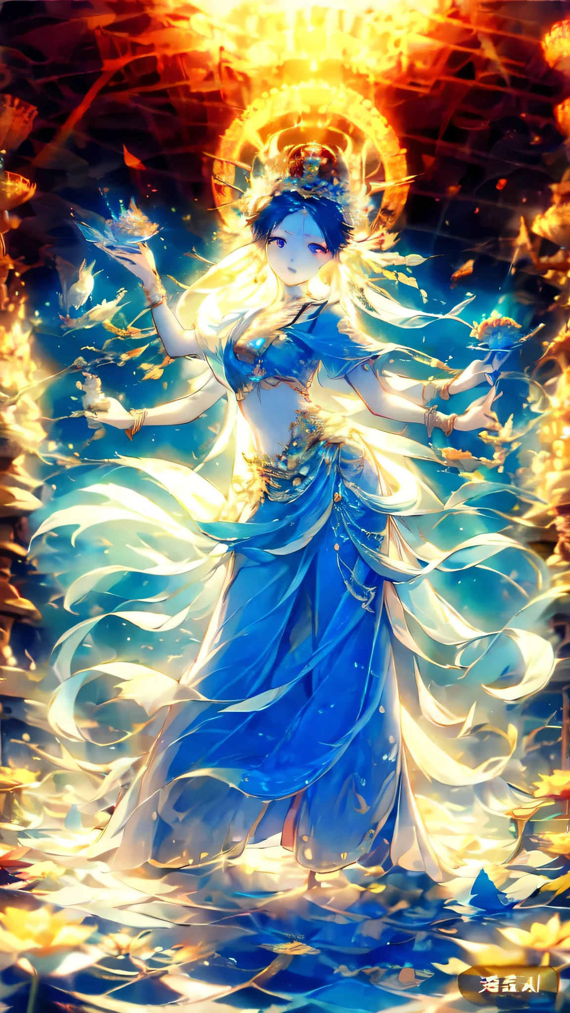Fantasy,8k,Very detailed, masterpiece,High resolution,Highest quality,Increase the resolution,Cinema Lighting,Different space,The 5th Dimension,Eight Million Goddesses,Deep woods,Machu Picchu,ancient ruins,Goddess of Sake Bottles,dance,Sake cups fly everywhere