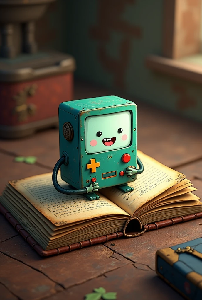 Old book open bmo cover